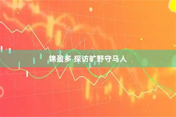 锦盈多 探访旷野守马人